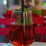 Red wine spritzer in Vienna