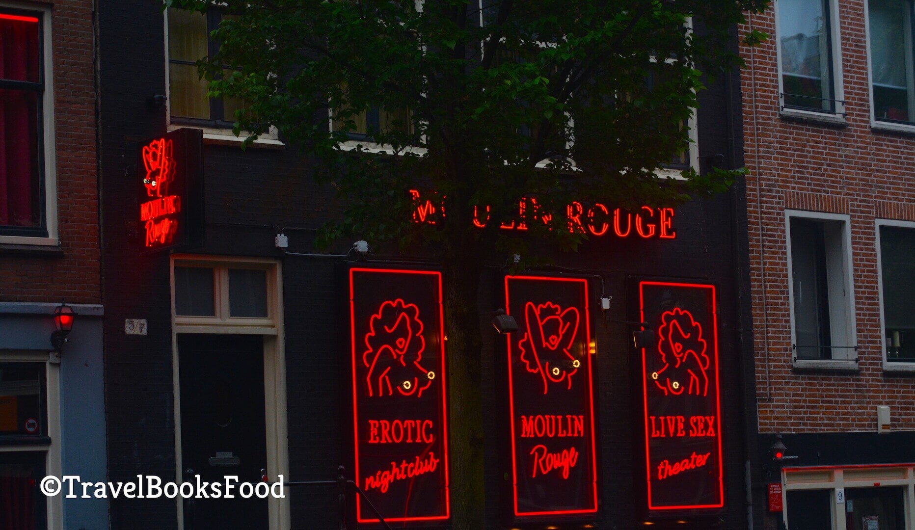 A sex shop in the red light district in Amsterdam, Netherlands