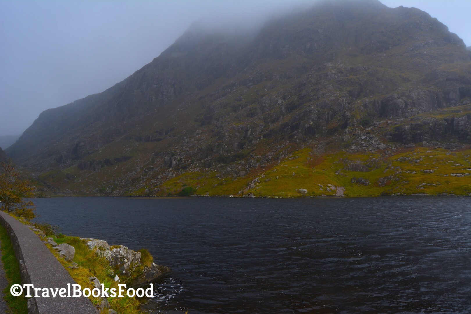 An eerie gorgeous photo of the Gap of Dunloe in Ireland