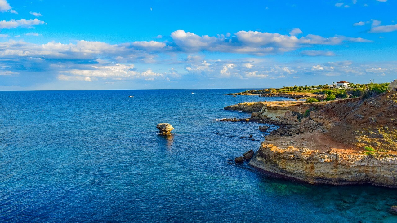 A beautiful blue lake