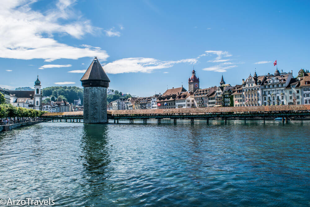 The chapel bridge in Lucerne