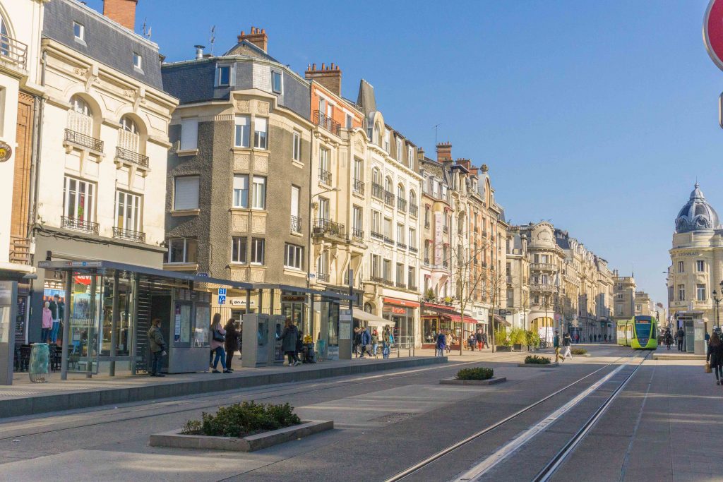 In this photo, you can see a photo of a street in Europe