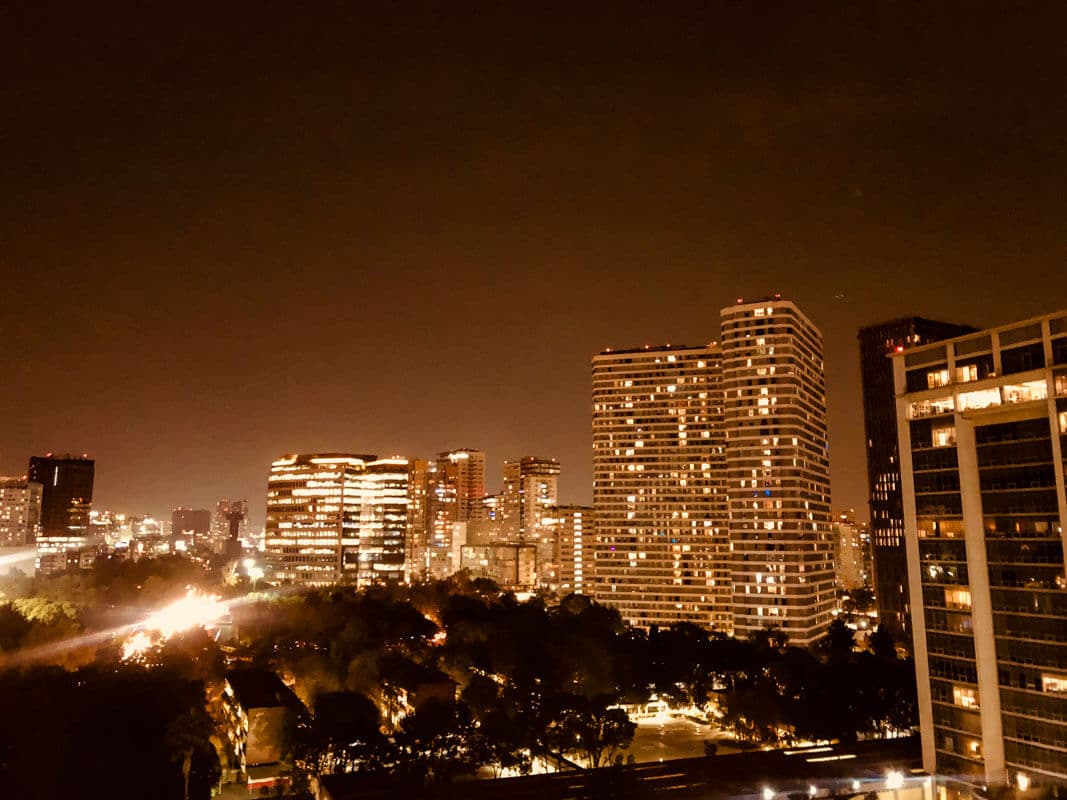 A view from our apartment in Polanco: First time Tips for people travelling to Mexico City