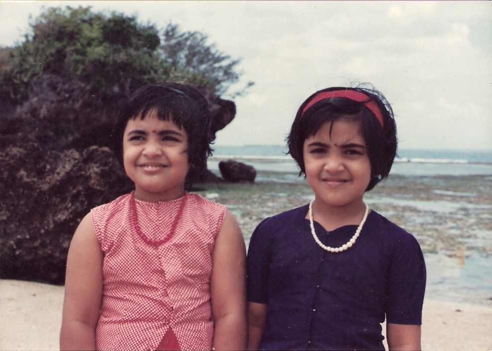 Two girls at the beach