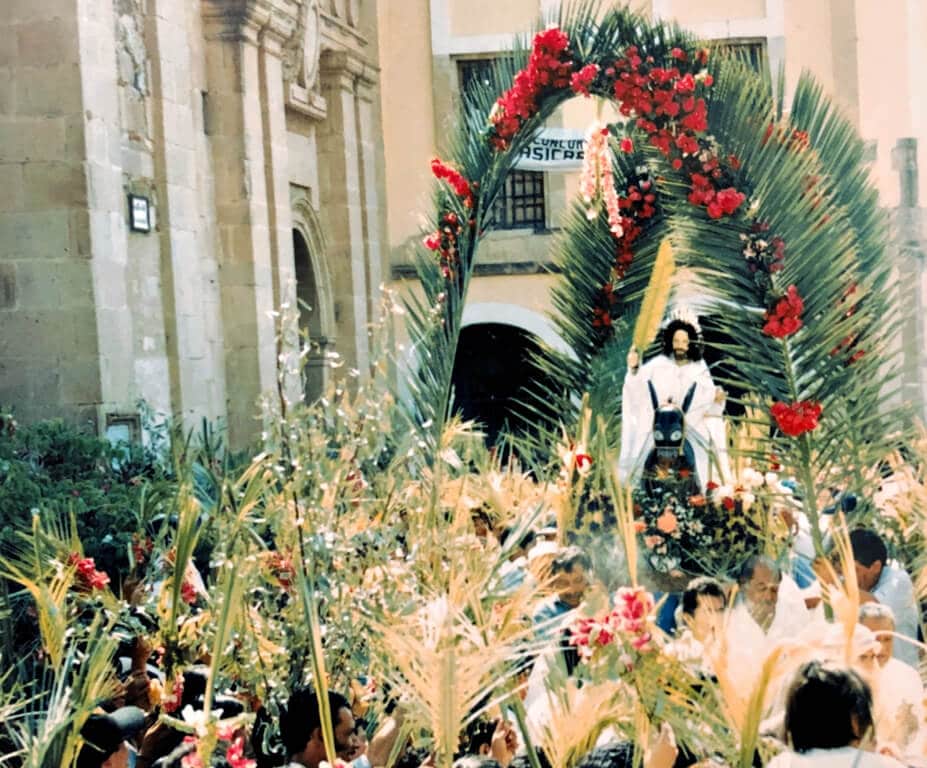 An easter procession in Taxco, Mexico