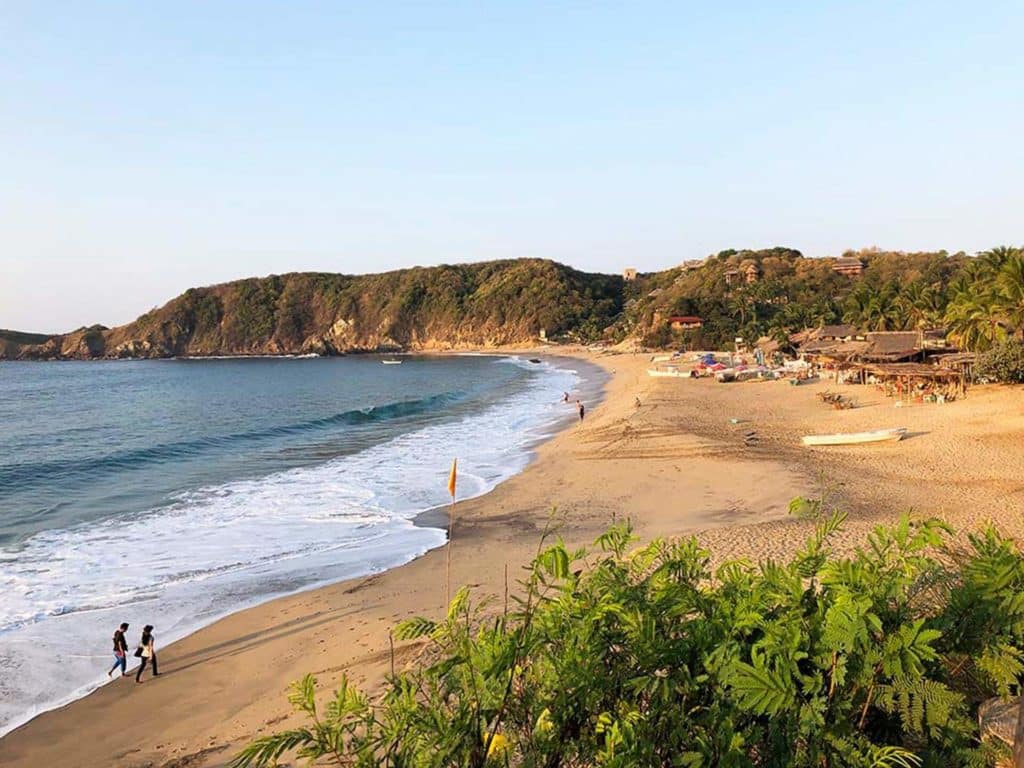 A seaside Cliff overlooking water in Mazunte