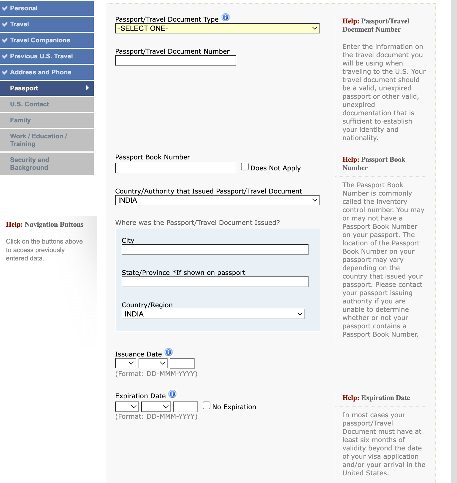 tourist visa for usa from india (B1-B2) renewal